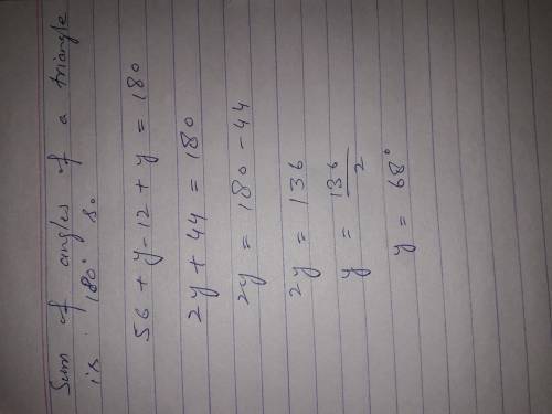 URGENT plz helpWhat is the value of y?A.44°B.112°C.68°D.56°