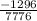 \frac{-1296}{7776}