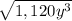 \sqrt{1,120y^{3} }