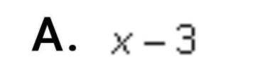 Brainliest to whoever gets this correct Which of the following is equal to the rational expression w