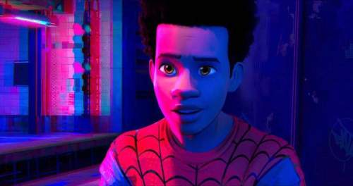 Miles morales spider-man into the spider-verse is soo cute. or is it just me.xd