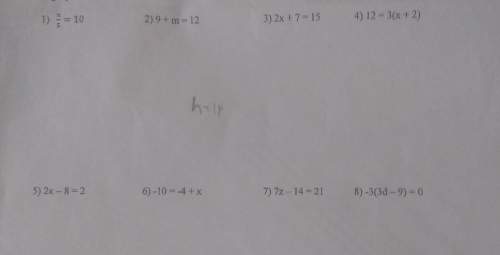 Solve each equation. show all work step-by-step to receive full credit (6.ee.7-solving equations &amp;am