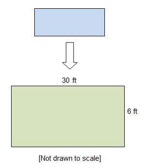Answer asap  the diagram represents the enlargement of a rectangle by using a scal