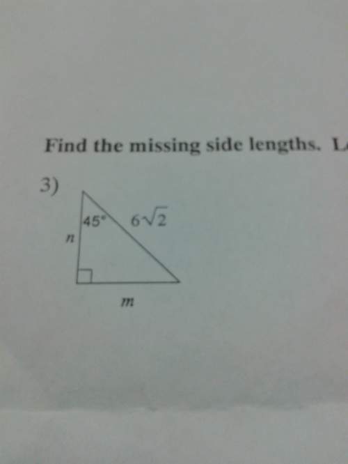 Ineed to find the missing side length in special right triangles