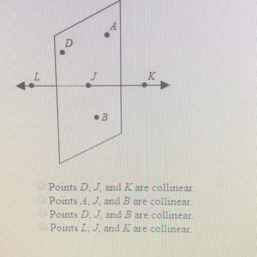 What are the names of three collinear points ?