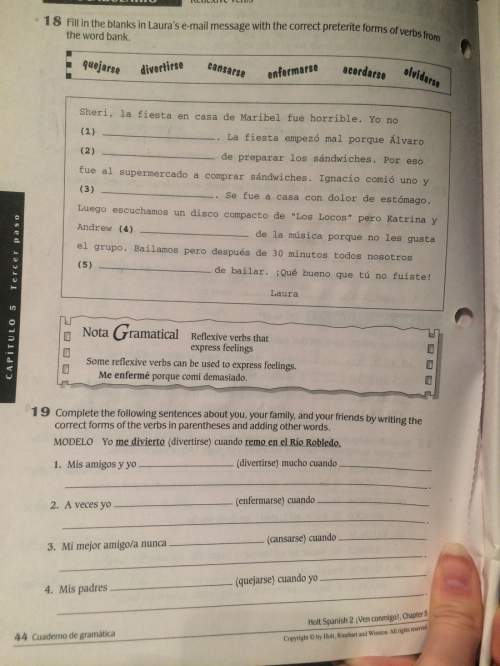 What are the answers for pages 43-44 in ¡ven conmigo! 2 grammar