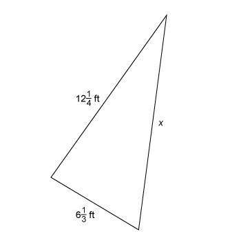 The perimeter of the triangle shown is 32 ft.  what is the value of x?