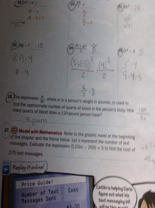 With number 27 can you explain how u got the answer