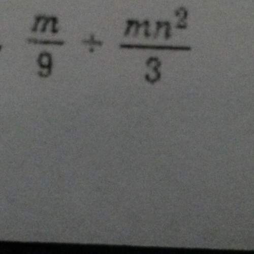 How do you solve m/9 divided by mn squared / 3