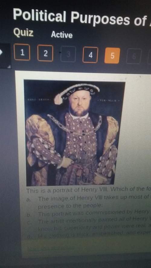 This is a portrait of henry vlll. which of the following is not a true statement about this power. &lt;