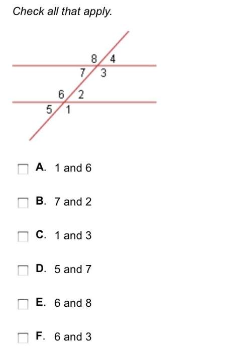 Which angles are corresponding angles?