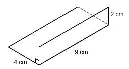 What is the volume of the prism?  __ cm3