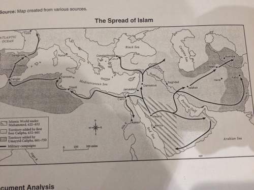 What does tho map tell you about muhammad's followers? !