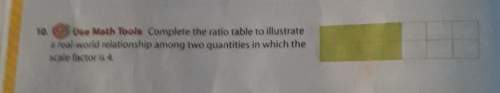 Complete the ratio table to illustrate a real world relationship among two quantities in which the s