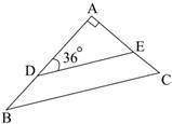 Triangle abc is a right triangle. point d is the midpoint of side ab and point e is the midpoint of