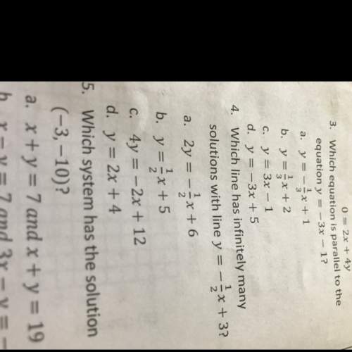 How to do number 4 . how do i do infinite solutions
