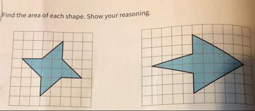 Find the area of each shape. show your reasoning.