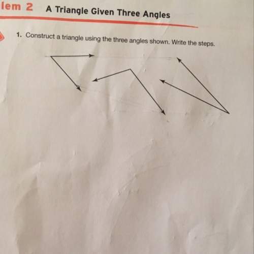 How can i construct a triangle using these three angles? ? i'll give 25 points