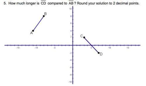 How much longer is cd compared to ab ? round your solution to 2 decimal points.