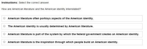 &lt; ill mark brainliest&gt;  how are american literature and the american identity interrelat