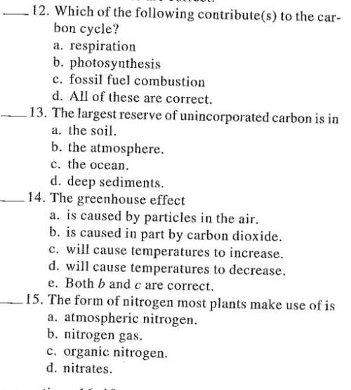 Answer any of these (12-15) my teacher gave us homework from a book we don't have.