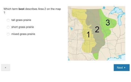 Which term best describes area 2 on the map?