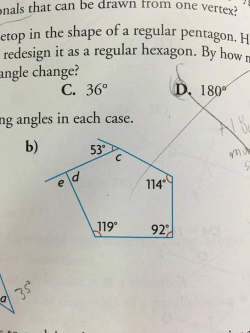Find the missing angles, show how you did it! (the line from 53 degree through c and 114 is not st