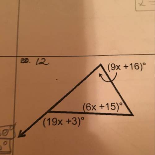 Solve for x. this is basically angles of a triangle.
