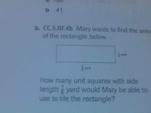 Mary wants to find the area of the rectangle below. how many unit squares with side length 1/6
