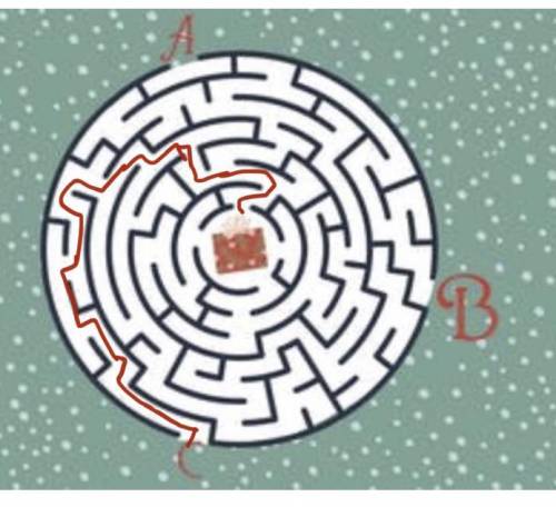 Can you make your way through this Christmas maze to get to the gift?