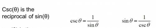 The reciprocal function of sine is: A. cosine B. cosecant C. secant D. tangent