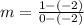 m  = \frac{1 - (-2)}{0 - (-2)}
