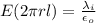 E (2 \pi r l) =  \frac{ \lambda_i }{\epsilon_o}
