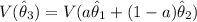 V(\hat \theta _3) = V (a \hat \theta_1+ (1-a) \hat \theta_2)