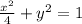 \frac{x^2}{4} + y^2 = 1