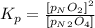 K_p=\frac{[p_NO_2]^2}{[p_N_2O_4]}