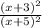 \frac{(x + 3)^{2} }{(x + 5)^{2} }
