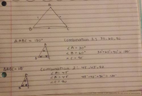 Triangle abc is shown below prove all three angles add up to 180 degrees