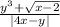 \frac{y^3+\sqrt{x-2}}{|4x-y|}