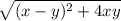 \sqrt{(x-y)^2+4xy}