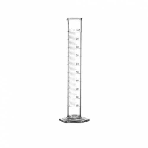 To measure out a volume of liquid, start by choosing the appropriate graduated cylinder and moving t