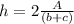h=2 \frac{A}{(b+c)}