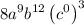 8a^9b^{12}\left(c^0\right)^3