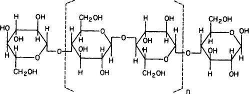 Chemical Structure of cellulose diagram