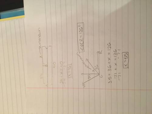 Question 1. Point B lies in between points A and C on a given line.

The length of AB = 24, and the