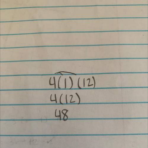 Evaluate 4ac for a = 1 and c = 12