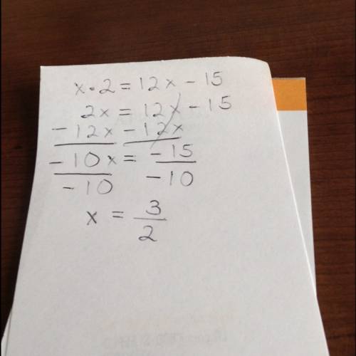 Solve x2 = 12x – 15 by completing the square. which is the solution set of the equation?