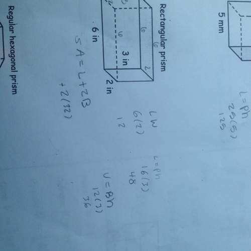 Ineed to know the surface area and volume