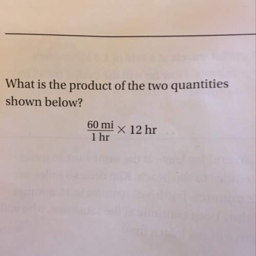 What is the product of the two quantities