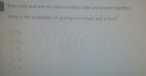 What is the probability of getting two heads and a four?